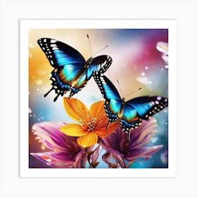 Butterfly Painting 49 Art Print