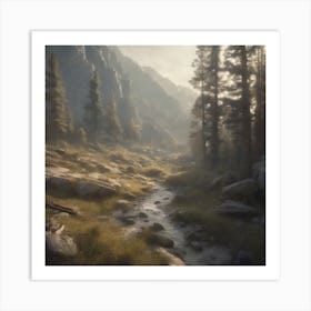 Mountain Stream 1 Art Print