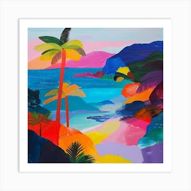 Abstract Travel Collection Pacific Islands 2 Art Print