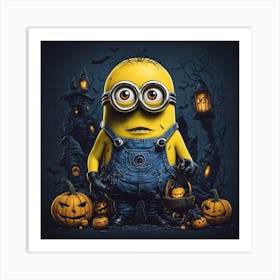 Halloween Minion 3 Art Print