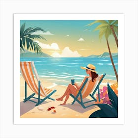 Default Waiting For Summer In Art 3 Art Print