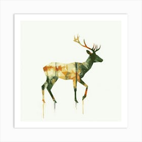 Deer Canvas Print.Generated AI. Wall Art Print Art Print