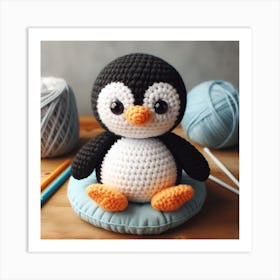 Amigurumi, Penguin Art Print