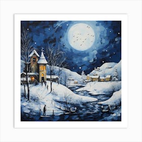 Painted Knitmas Brush Ballet Art Print