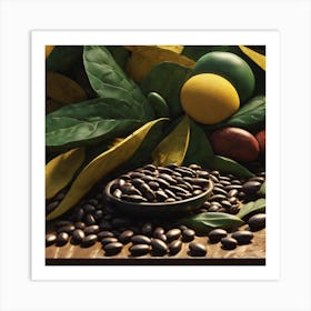 Black Beans 3 Art Print