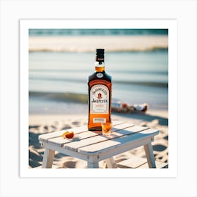 Jagermeister On The Beach Art Print