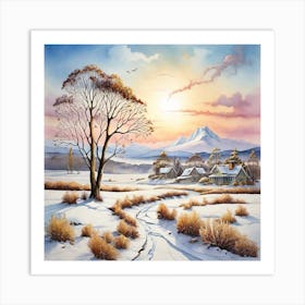 Winter Landscape 3 Art Print