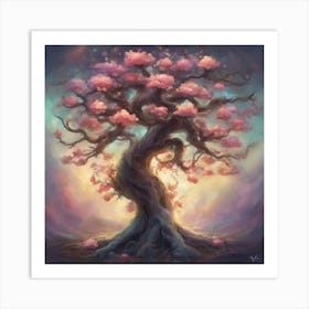 Cherry Blossom Tree Art Print