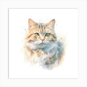 Li Hua Cat Portrait 3 Art Print