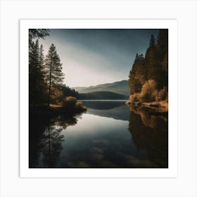 Reflections In A Lake Art Print