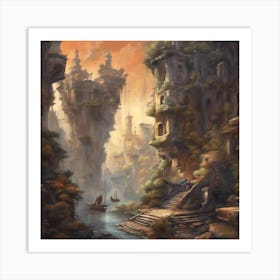 Fantasy City 11 Art Print