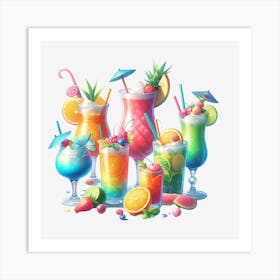 Tropical Drinks 2 Art Print