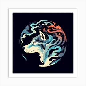 Wolf Head Art Print