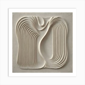 Wavy Lines 5 Art Print