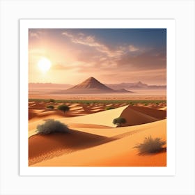 Sahara Desert Landscape 9 Art Print