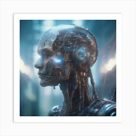 Cyborg Woman 84 Art Print