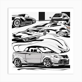 Car Collection Art Print