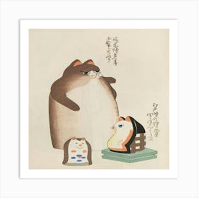 Kawaii Cats Art Print