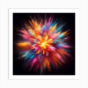 Colorful Explosion 4 Art Print