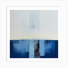 Blue Square 3 Art Print