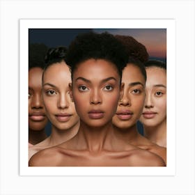 Various Shades Of Skin 2 Art Print