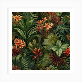 Tropical Wallpaper Art Print