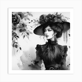 Victorian Lady Art Print