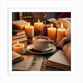 Coffee And Books 19 Art Print