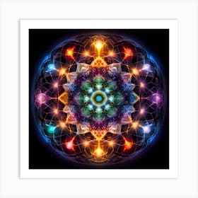 Trippy Kaleidoscope Art Print