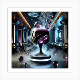 A Sci Fi Themed Cocktail Named Nebula Elixir, Se Art Print