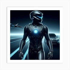 Futuristic Man 222 Art Print