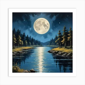 Moon River Art Print 2 Art Print