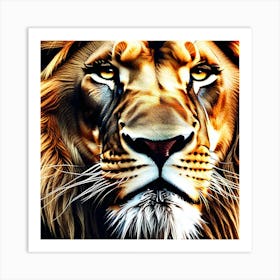 Lion Portrait 6 Art Print