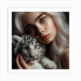 White Tiger 48 Art Print