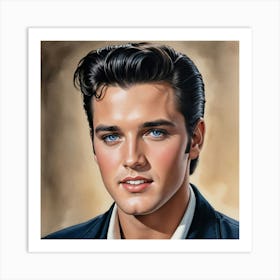 Elvis Presley Rock'n'Roll Star Art Print