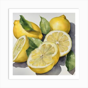 Lemons 1 Art Print