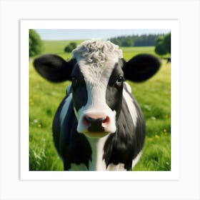 Cow In A Field 1 Art Print