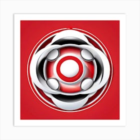 Circle Round Shape Design Graphic Symbol Icon Geometry Figure Form Symmetry Balance Circ 1 Art Print