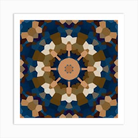 Golden Pattern Abstract Mosaic 1 Art Print