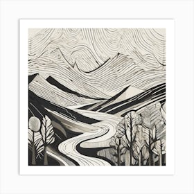 Scottish Landscape Art Print