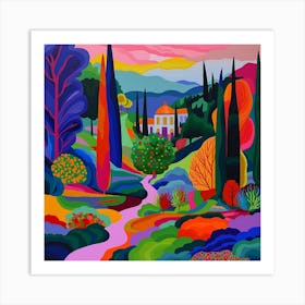 Colourful Gardens Mirabell Palace Gardens Austria 2 Art Print