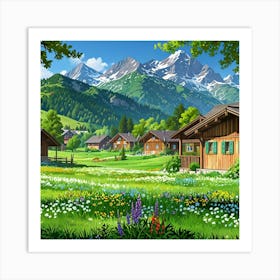 Swiss Alps 2 Art Print