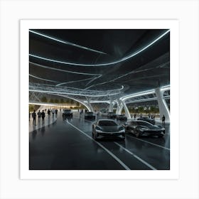 Futuristic London Station Art Print