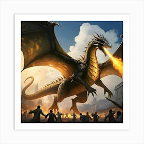 Rise Of The Black Dragons By Land Póster