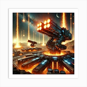 A Futuristic Science Fiction Depiction Of Solarfor Art Print