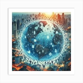 People Around The World 2 Art Print