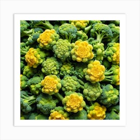 Florets Of Broccoli 5 Art Print