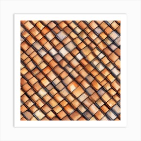 Tiled Roof Background 1 Art Print