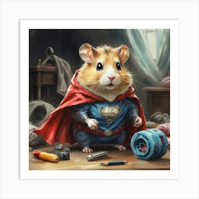 Super Hamster 8 Art Print