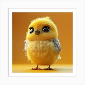 Little Yellow Chick Art Print